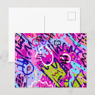 Break Out Star: Abstracte kunst Briefkaart