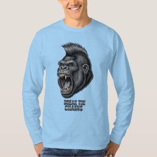 Break the Chains – Punk Gorilla Graphic T-S T-shirt