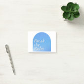 Break the rules sticker, retro typography, post-it® notes (Kantoor)