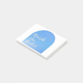 Break the rules sticker, retro typography, post-it® notes (Schuin)