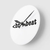breakbeat de Code van HTML Ronde Klok (Hoek)