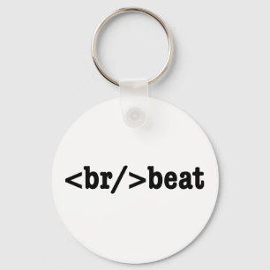 breakbeat de Code van HTML Sleutelhanger