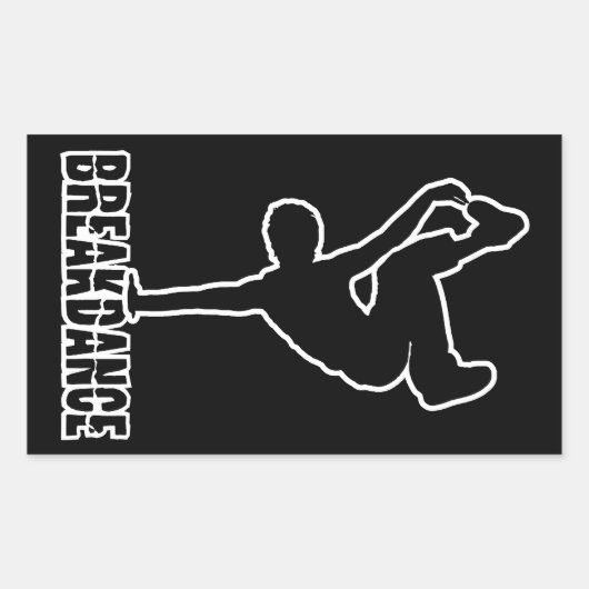 Breakdance aangepaste kleur stickers (Voorkant)