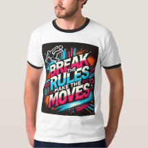 Breakdance-geïnspireerde Mannen-T-shirt
