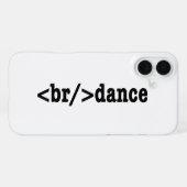 breakdance HTML-code iPhone Hoesje (Achterkant horizontaal)