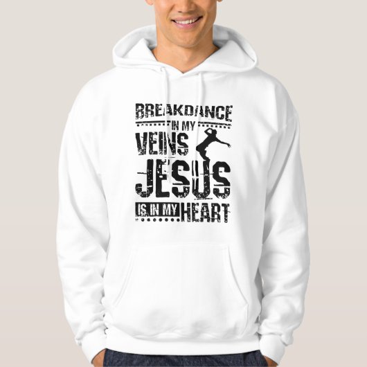 Breakdance Jesus Hoodie (Voorkant)
