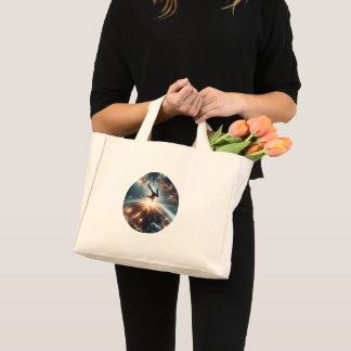 Breakdance ontmoet het universum mini tote bag
