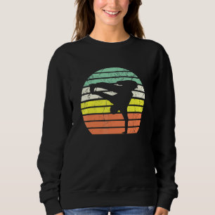 Breakdance Silhouet Breakdancing Vintage Retro Z Trui