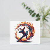 Breakdance straatbrand met stedelijke energie briefkaart (Staand voorkant)