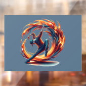 Breakdance straatbrand met stedelijke energie raamsticker (Vel 2)