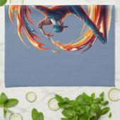 Breakdance straatbrand met stedelijke energie theedoek (Gevouwen)