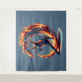 Breakdance straatbrand met stedelijke energie wandkleed (Voorkant)