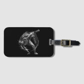 Breakdance Urban Style Monochrome Motion Art Bagagelabel (Voorkant (horizontaal))