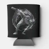 Breakdance Urban Style Monochrome Motion Art Blikjeskoeler (Achterkant)