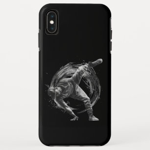 Breakdance Urban Style Monochrome Motion Art iPhone XS Max Hoesje