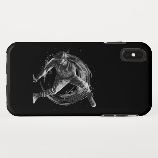 Breakdance Urban Style Monochrome Motion Art Case-Mate iPhone Case (Achterkant (horizontaal))
