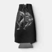 Breakdance Urban Style Monochrome Motion Art Flesjeskoeler (Achterkant)