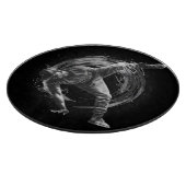 Breakdance Urban Style Monochrome Motion Art Snijplank (Hoek)