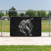 Breakdance Urban Style Monochrome Motion Art Spandoek (Insitu)