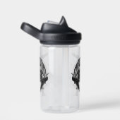 Breakdance Urban Style Monochrome Motion Art Waterfles (Rechts)