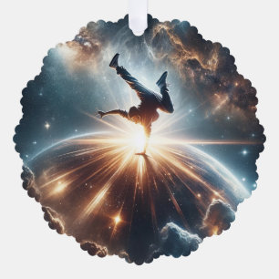 Breakdancer in actie, Ai, Actie in de Galaxy Ornament Kaart