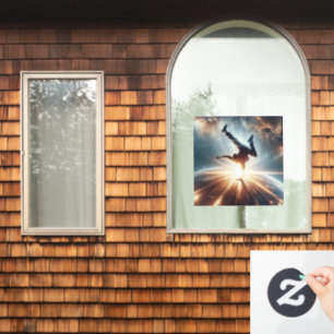 Breakdancer in actie, Ai, Actie in de Galaxy Raamsticker