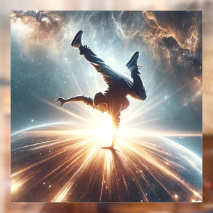 Breakdancer in actie, Ai, Actie in de Galaxy Raamsticker