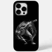 Breakdancer in actie, in inktspatterstijl Case-Mate iPhone case (Achterkant)