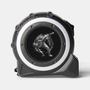 Breakdancer in actie, in inktspatterstijl rolmaat