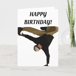 BREAKDANCER VERJAARDAG KAART