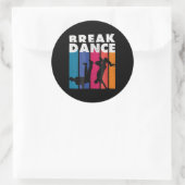 Breakdansen - Breakdans 90s Hip Hop Hiphop Ronde Sticker (Tas)