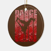 Breakdansende dans Red Hip Hop Graffiti Art Keramisch Ornament (Links)