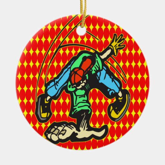 Breakdansstijl Keramisch Ornament (Voorkant)