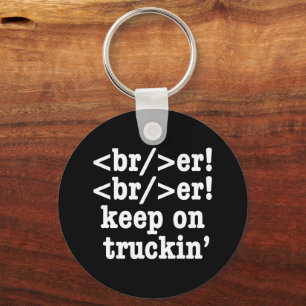breaker! breaker! Keep on truckin' / HTML-code Sleutelhanger