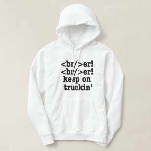 breaker! breaker! rijd door // HTML Code Hoodie