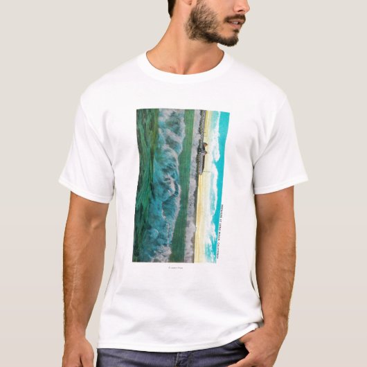 Breakers aan Long Beach, Californië T-shirt (Voorkant)