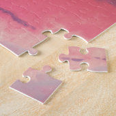 Breakers bij zonsondergang legpuzzel (Zijkant)