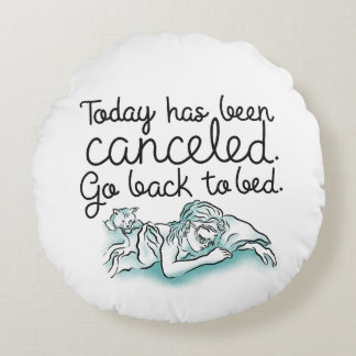 Breakfast at Tiffanys Go Back to Bed Rond Kussen