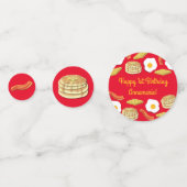 Breakfast Brunch Birthday Party Kinder Confetti (Achterkanten)