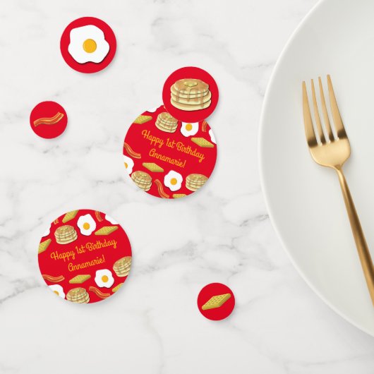 Breakfast Brunch Birthday Party Kinder Confetti (Groep)