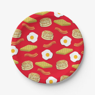 Breakfast Brunch Birthday Party Kinder Cute Papieren Bordje