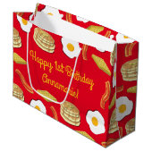 Breakfast Brunch Birthday Party Kinder Groot Cadeauzakje (Voorkant Gekanteld)