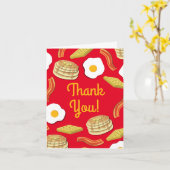 Breakfast Brunch Birthday Party Kinder Kaart (Gele Bloem)