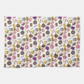 Breakfast Brunch Food Bagel Donut Toast Eggs Bacon Theedoek (Horizontaal)