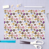 Breakfast Brunch Food Bagel Donut Toast Eggs Bacon Tissuepapier (Craft)