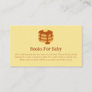 Breakfast Brunch Theme Baby Shower Book Request Informatiekaartje