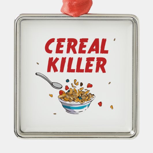 Breakfast Cereal Killer Metalen Ornament (Voorkant)
