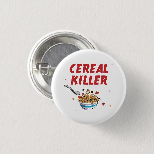 Breakfast Cereal Killer Ronde Button 3,2 Cm (Voorkant /achterkant)
