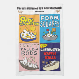 Breakfast cereals by AI Weirdness - Kitchen Towels Theedoek