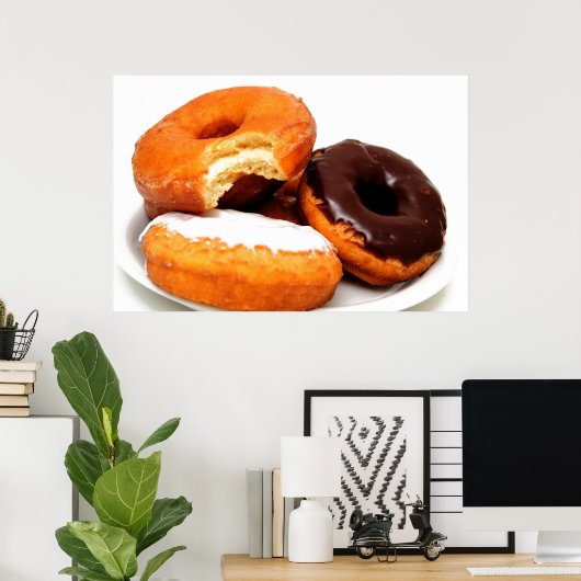 Breakfast Doughnut Poster (Thuiskantoor)